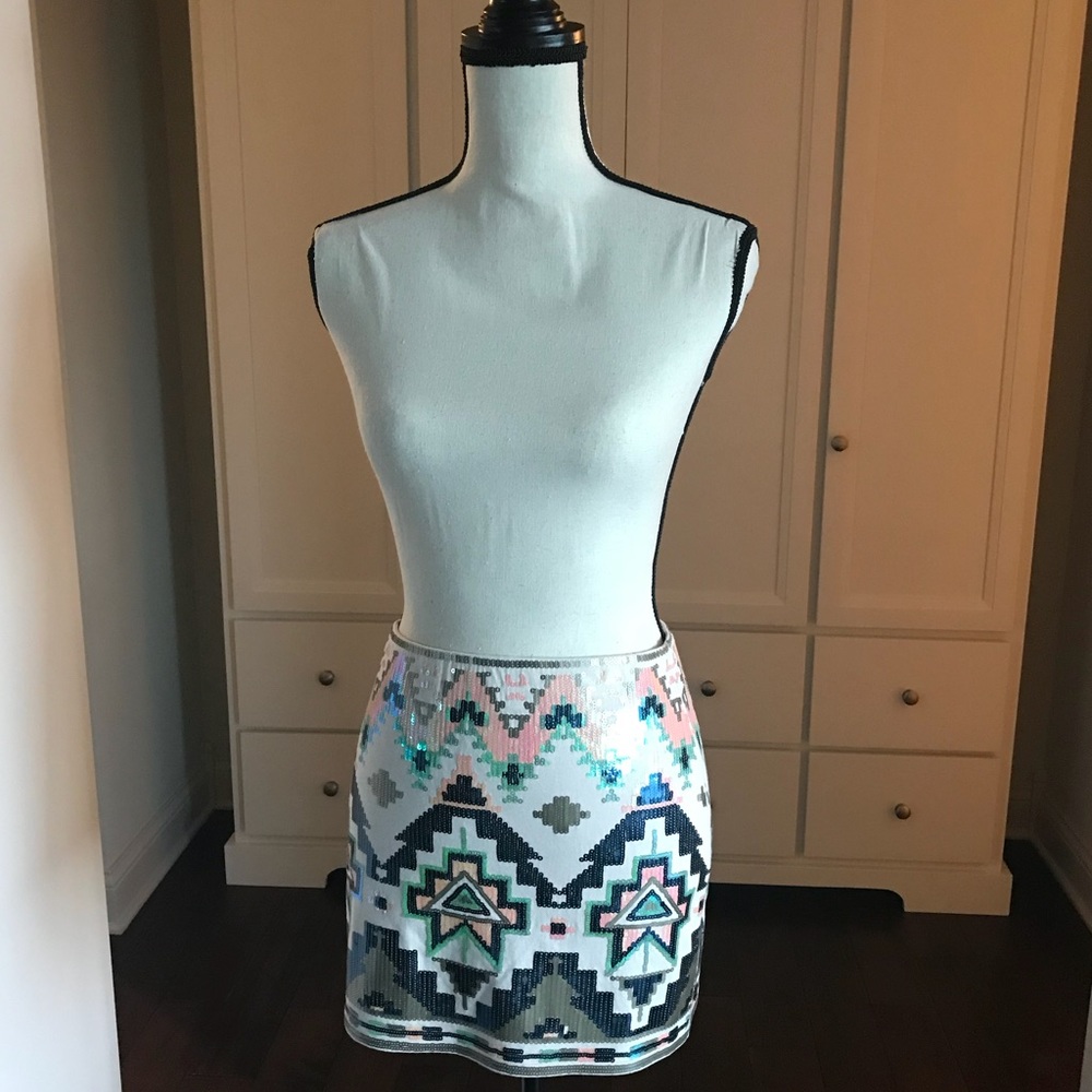 Sequin Mini Skirt XS